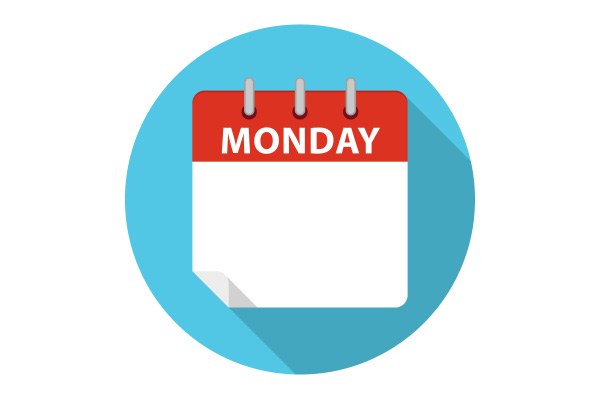 Vector Calendar Monday