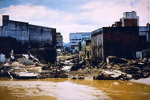 Flood Damage Caused by Hurricane Mitch