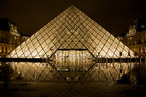 Louvre Museum Paris France Glass Pyramid