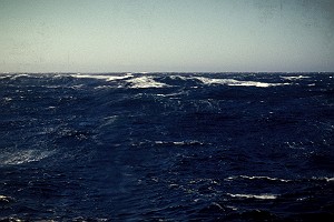 Rough Seas Near the Aleutian Islands