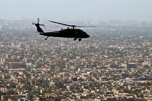 UH 60 Black Hawk Over Baghdad