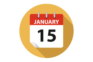 Vector Calendar Martin Luther King Day 2018