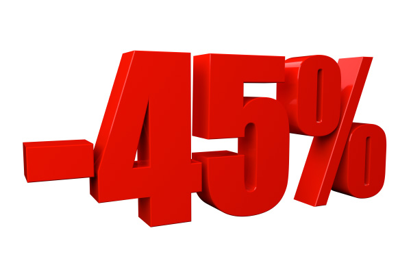 3D 45 Percent Off