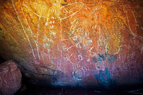 Aboriginal Painting at Ayers Rock