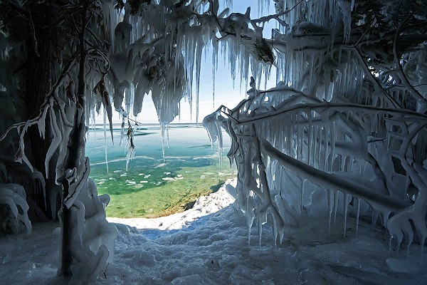 Icy Shores of Lake Michigan