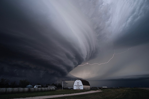 Supercell Thunderstorm Near Imperial Nebraska