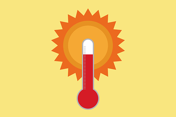 Vector Hot Temperatures
