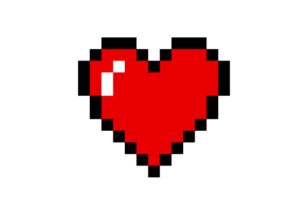 Vector Pixel Heart