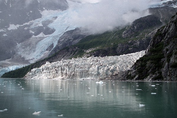 Vintage Anchor Glacier in Alaska