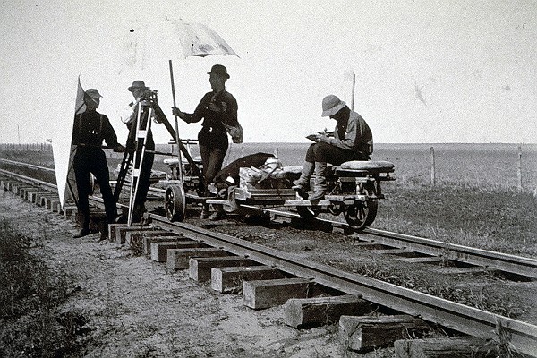 Vintage Leveling Railroad Tracks