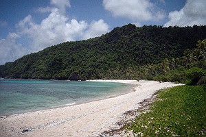 Deserted Beach in Mariana Islands Guam