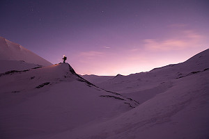 Mountain Climber Snowy Landscape Winter Ver2
