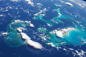 Space Station Flight Over the Bahamas