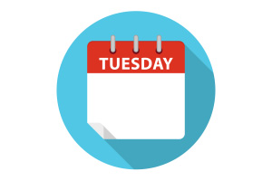 Vector Calendar Tuesday