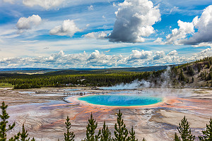 Yellowstone National Park Grand Prismatic Hot Spring